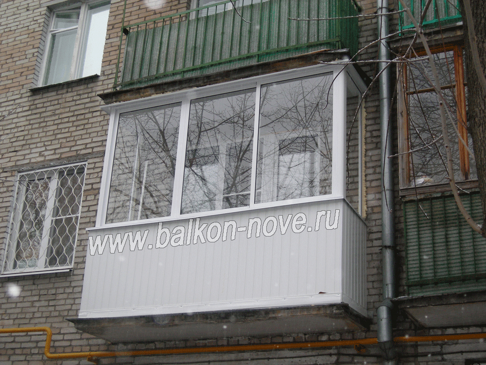 Остекление балкона в хрущёвке цена